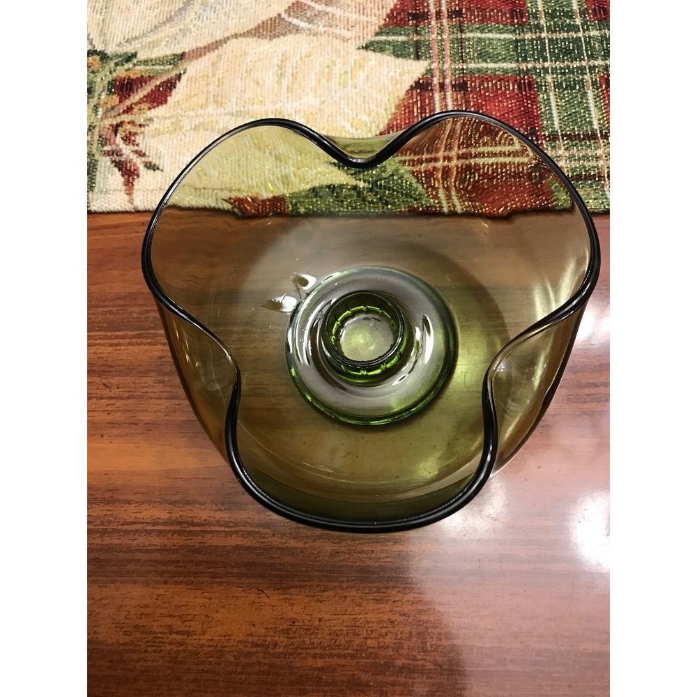 anchor hocking avocado green Ashtray 120 Ash Tray‎